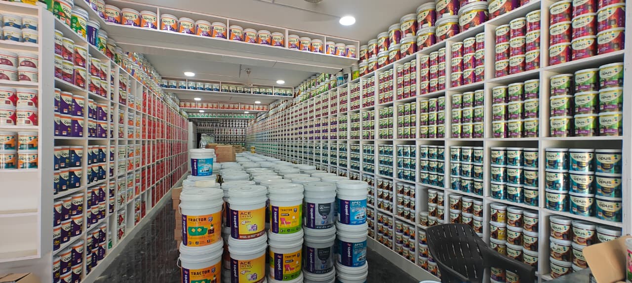 SSV Agencies paint aisle fully stocked