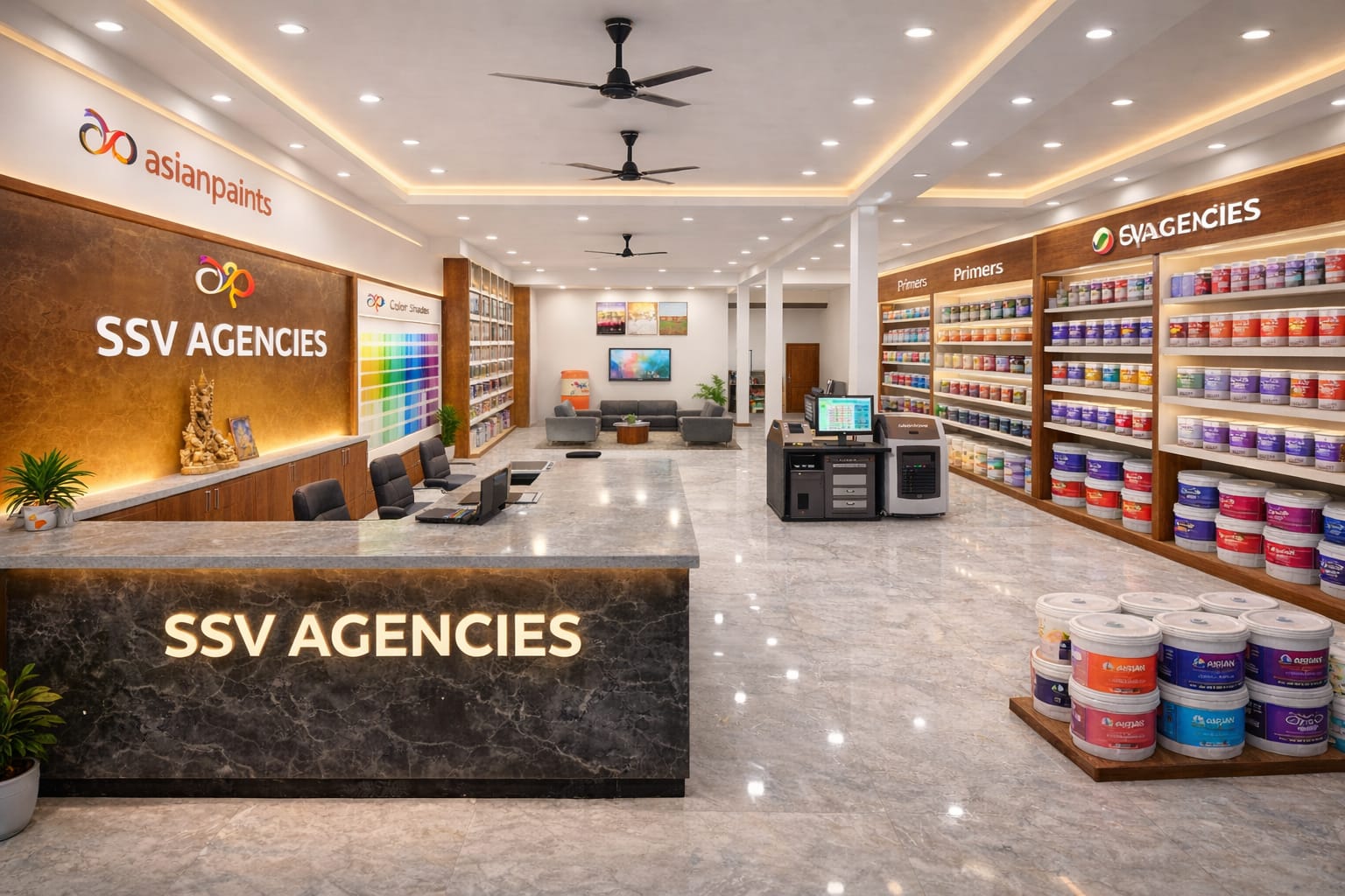 SSV Agencies showroom interior